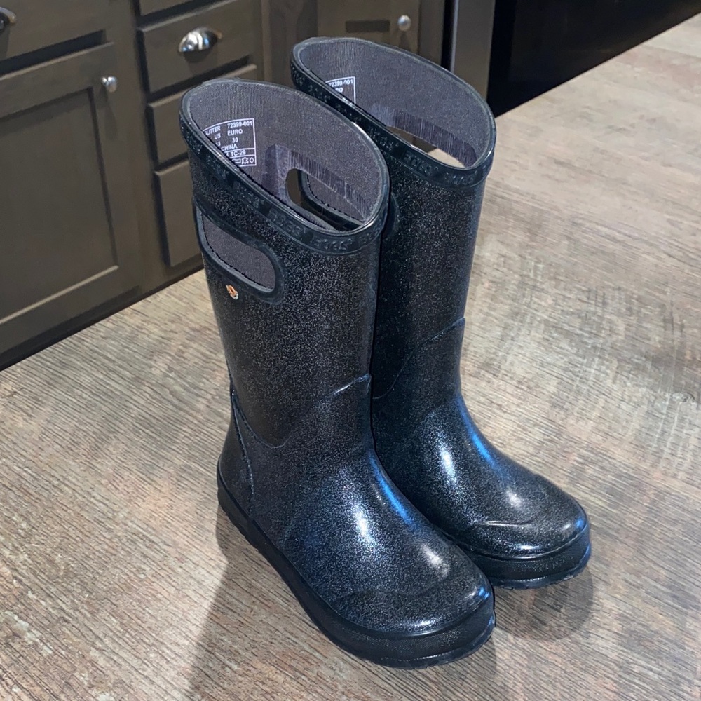 Bogs Black Kids Rain & Snow Boots